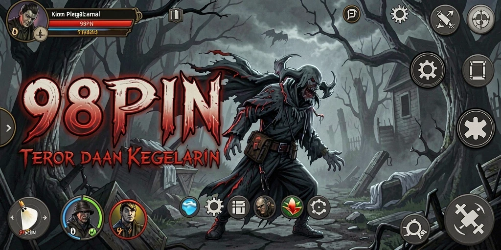 Tampilan gameplay 98SPIN yang mencekam dan penuh kejutan.