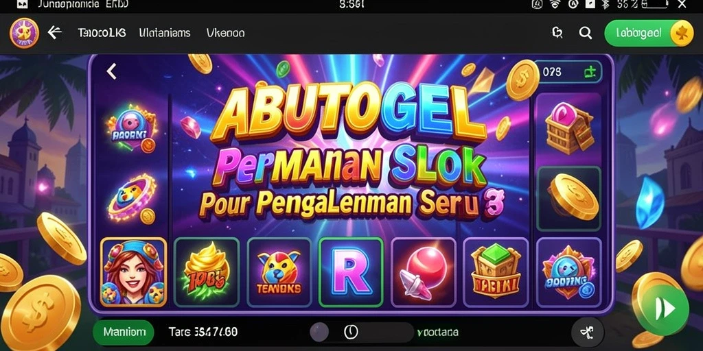Tampilan menarik dari gameplay ABUTOGEL dengan simbol slot yang beragam.