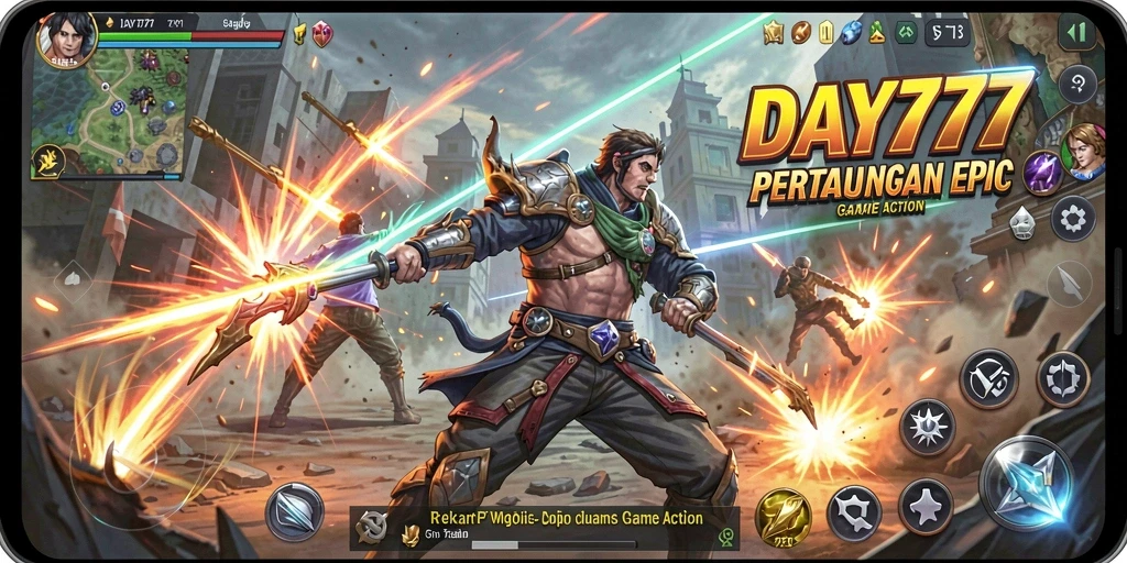 Tampilan gameplay seru dan mendebarkan dalam DAY777.