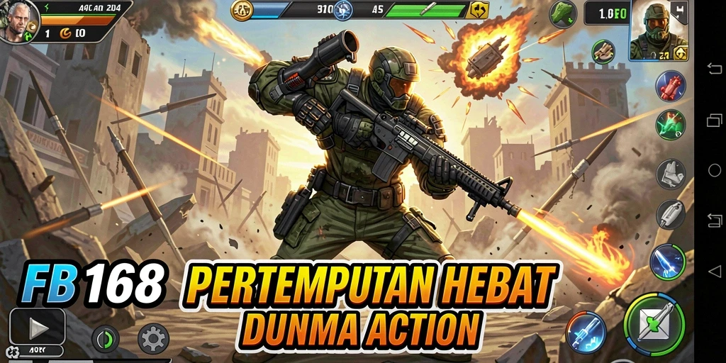 Tampilan mendebarkan dari gameplay FB168 yang penuh aksi.