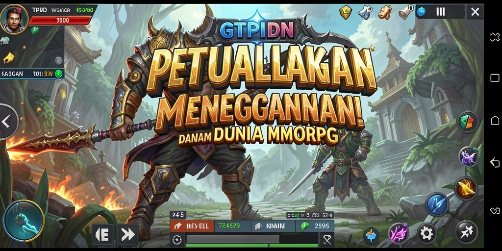 Screenshot gameplay GTPIDN menampilkan aksi seru dalam pertempuran MMORPG.