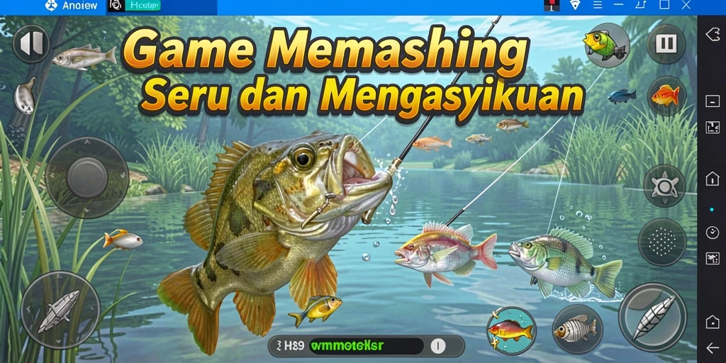 Tampilan gameplay H89 yang seru dengan aksi memancing yang realistis.