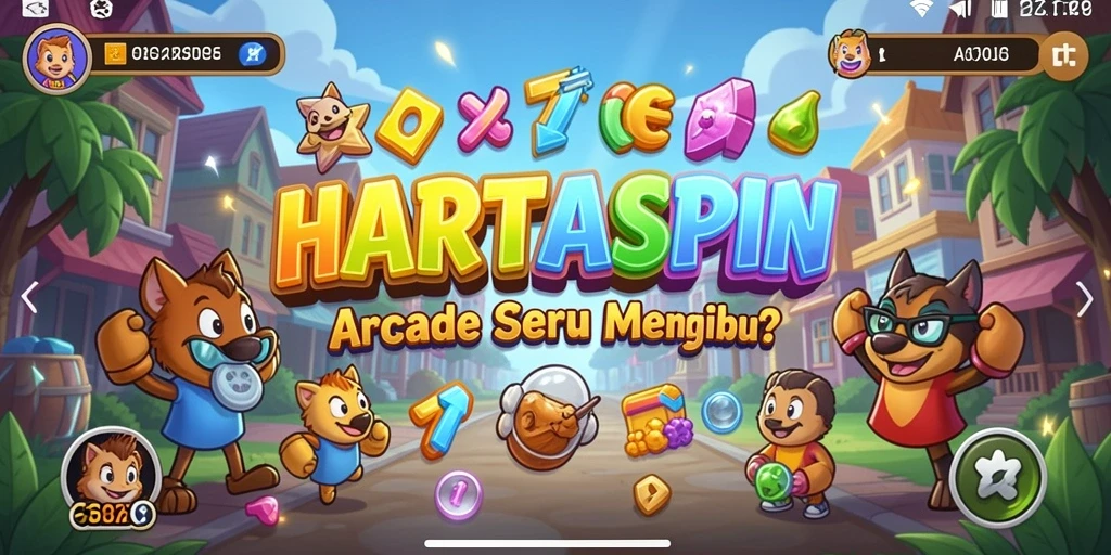 Tampilan menakjubkan dari gameplay HARTASPIN yang menarik.