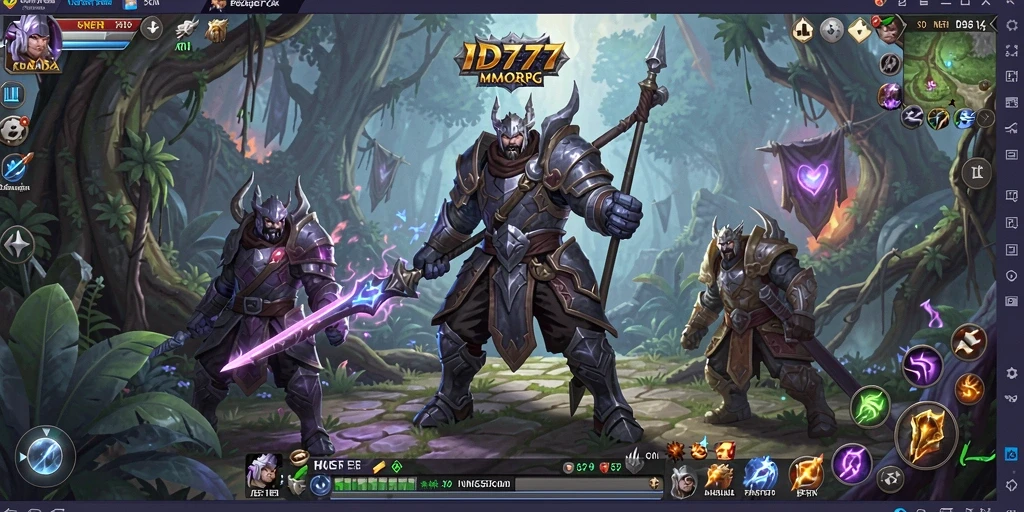 Screenshot menunjukkan aksi seru dalam petualangan MMORPG.