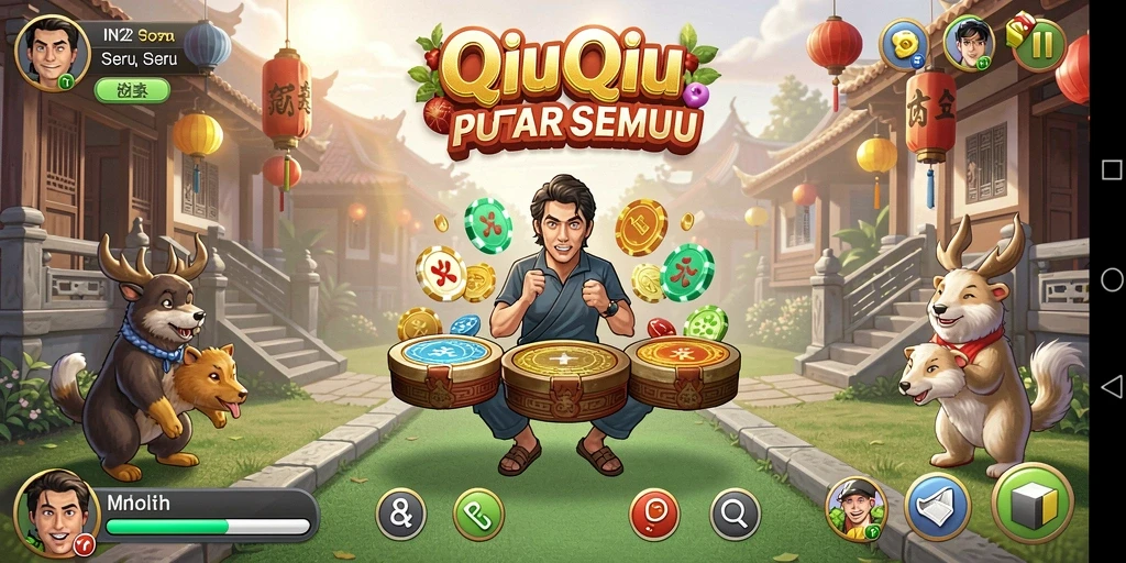 Tampilan gameplay menarik dari QiuQiu di IN22.