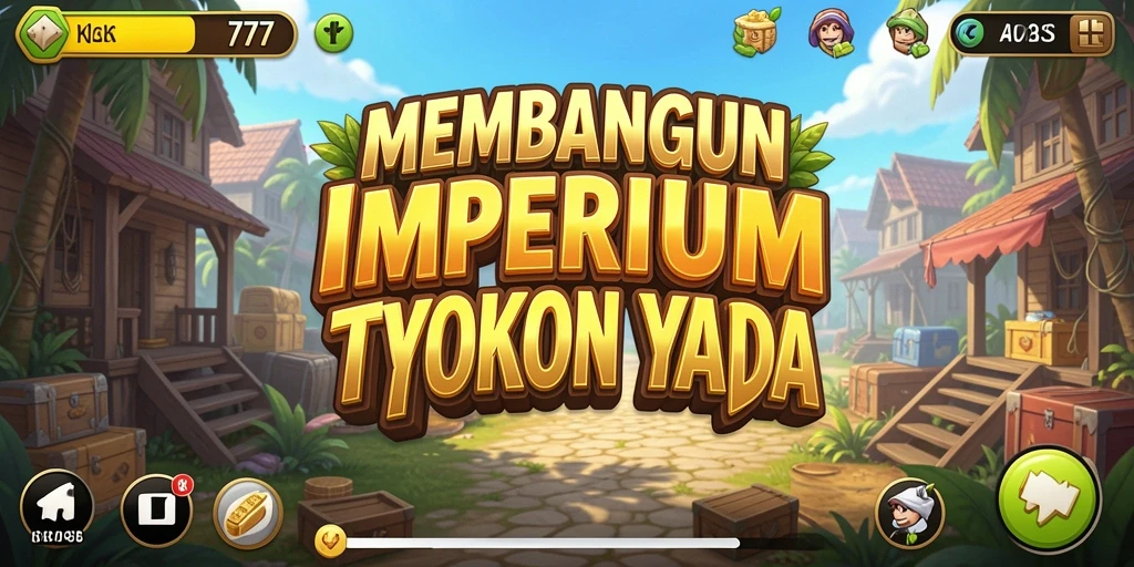 Tampilan gameplay JELAS777 dengan berbagai pilihan bisnis Tycoon.