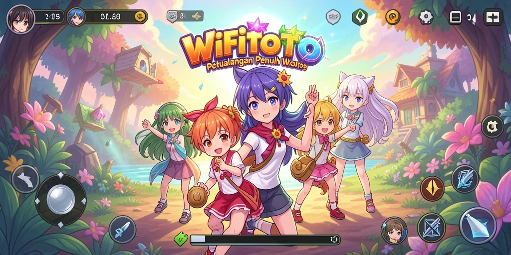 Tampilan gameplay WIFITOTO yang seru dan penuh warna.